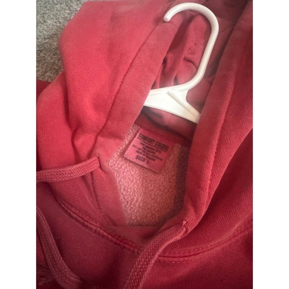 General Fitness Hoodie Sweatshirt Pullover Red Graphic Men Size L Heavy Duty - Picture 9 of 9